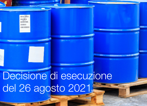 Decisione di esecuzione della Commissione del 26 agosto 2021 Decisione di esecuzione della Commissione del 26 agosto 2021