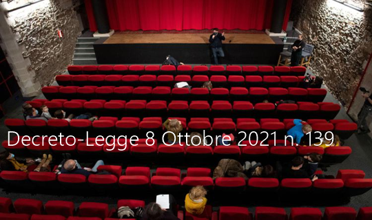 Decreto Legge 8 Ottobre 2021 n 139 Decreto Legge 8 Ottobre 2021 n 139