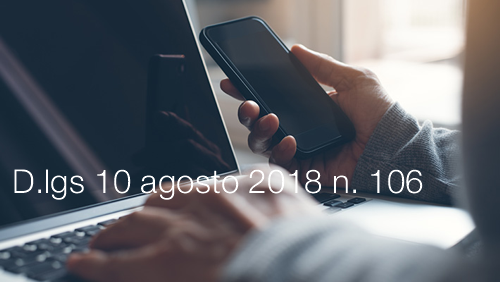 Decreto Legislativo 10 agosto 2018 n 106 Decreto Legislativo 10 agosto 2018 n 106