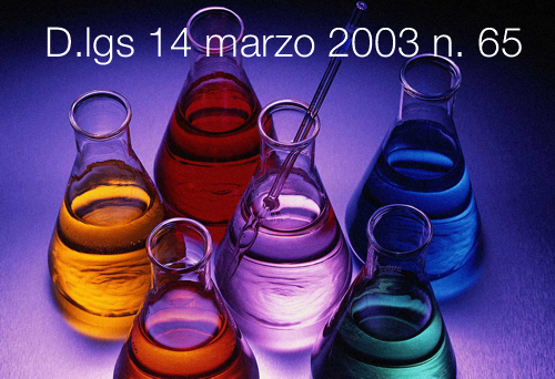 Decreto Legislativo 14 marzo 2003 n 65 Decreto Legislativo 14 marzo 2003 n 65