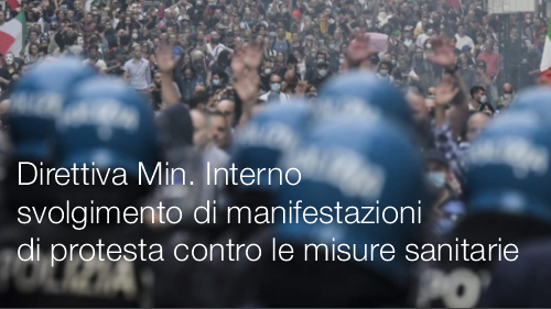 Direttiva per lo svolgimento di manifestazioni di protesta contro le misure sanitarie Direttiva per lo svolgimento di manifestazioni di protesta contro le misure sanitarie
