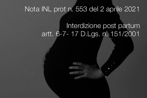 Nota INL prot n 553 del 2 aprile 2021 Nota INL prot n 553 del 2 aprile 2021