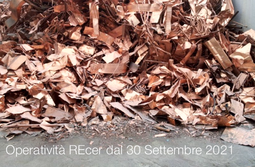 Operativit del REcer dal 30 Settembre 2021 Operativit del REcer dal 30 Settembre 2021