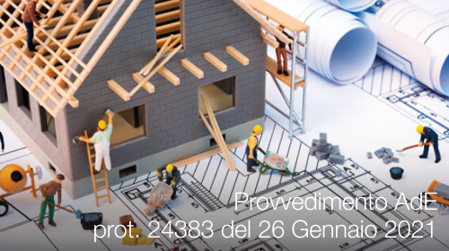 Provvedimento AdE prot 24383 del 26 Gennaio 2021 Provvedimento AdE prot 24383 del 26 Gennaio 2021
