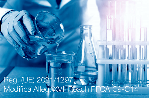Regolamento UE 2021 1297 Modifica Alleg XVII Reach PFCA C9 C14 Regolamento UE 2021 1297 Modifica Alleg XVII Reach PFCA C9 C14