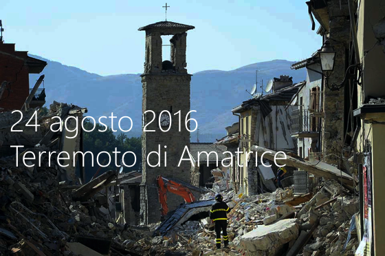 Terremoto di Amatrice del 24 agosto 2016 Terremoto di Amatrice del 24 agosto 2016