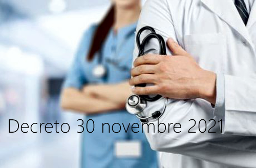 Decreto 30 novembre 2021 Decreto 30 novembre 2021