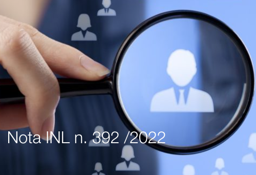 Nota INL prot n 392 del 4 ottobre 2022 Nota INL prot n 392 del 4 ottobre 2022