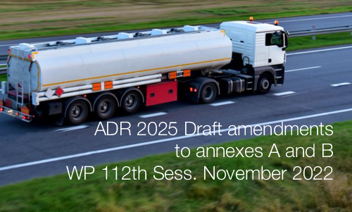 ADR 2025 Draft amendments to annexes A and B WP112 ADR 2025 Draft amendments to annexes A and B WP112