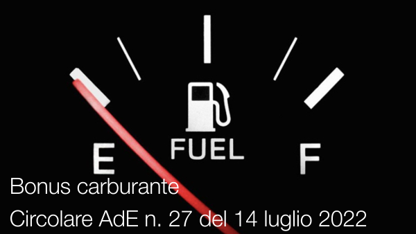 Bonus carburante Bonus carburante