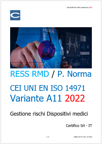 CEI UNI EN ISO 14971 A11 2022 CEI UNI EN ISO 14971 A11 2022