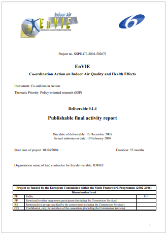 Co ordination Action on Indoor Air Quality and Health Effect Co ordination Action on Indoor Air Quality and Health Effect