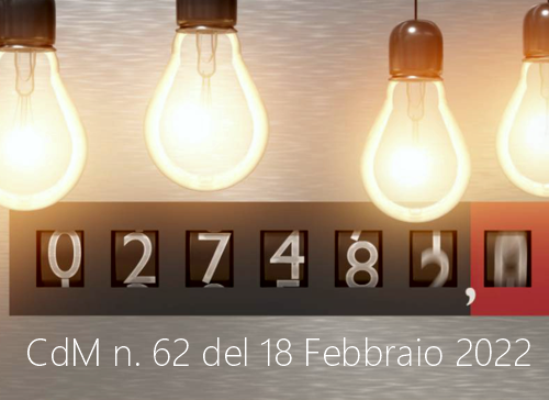 Consiglio dei Ministri n 62 del 18 Febbraio 2022 Consiglio dei Ministri n 62 del 18 Febbraio 2022