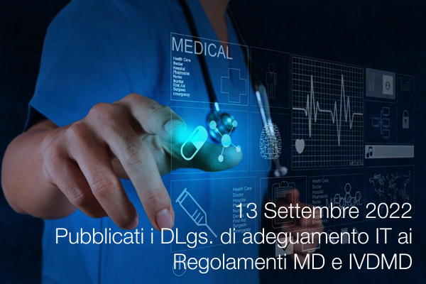 DLgs di adeguamento IT ai Regolamenti MD e IVDMD DLgs di adeguamento IT ai Regolamenti MD e IVDMD
