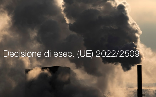 Decisione di esecuzione UE 2022 2509 Decisione di esecuzione UE 2022 2509