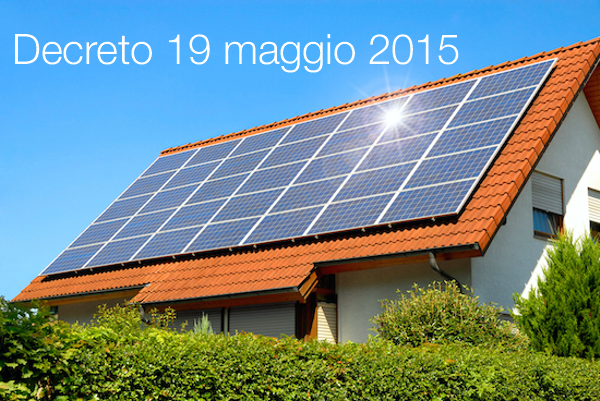 Decreto 19 maggio 2015 Decreto 19 maggio 2015