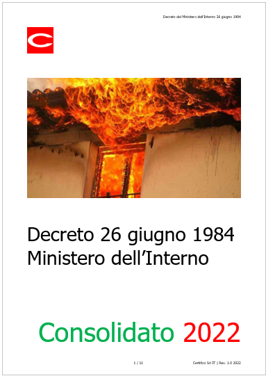 Decreto 26 giugno 1984 Rev 2022 Decreto 26 giugno 1984 Rev 2022