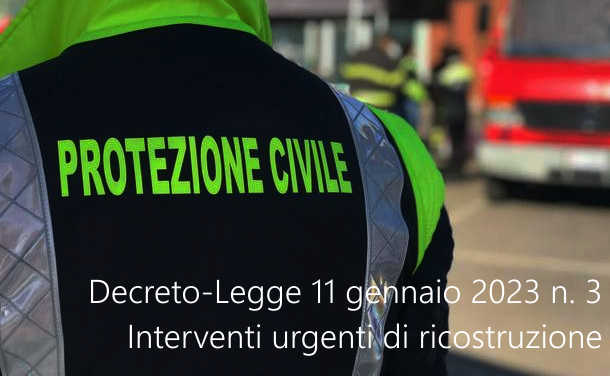 Decreto Legge 11 gennaio 2023 n 3 Decreto Legge 11 gennaio 2023 n 3