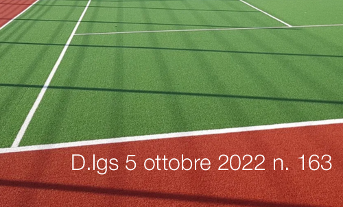 Decreto legislativo 5 ottobre 2022 n 163 Decreto legislativo 5 ottobre 2022 n 163