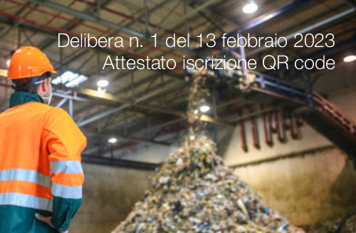 Delibera n 1 del 13 febbraio 2023 Attestato iscrizione QR code Delibera n 1 del 13 febbraio 2023 Attestato iscrizione QR code