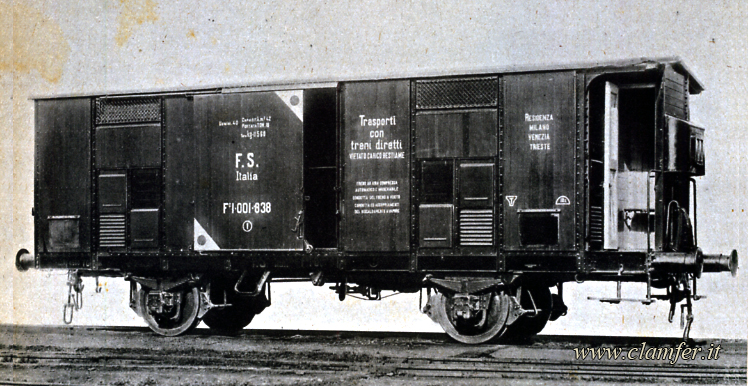 Fig 6 Carro chiuso per derrate alimentari Fig 6 Carro chiuso per derrate alimentari