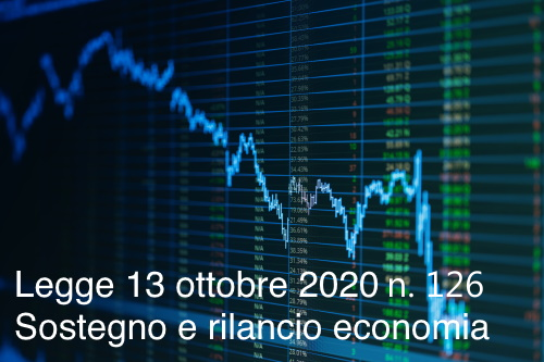 Legge 13 ottobre 2020 n 126 Legge 13 ottobre 2020 n 126