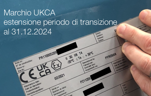 Marchio UKCA estensione del periodo di transizione al 31 12 2024 Marchio UKCA estensione del periodo di transizione al 31 12 2024
