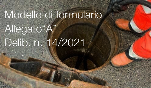 Modello di formulario manutenzione rete fognarie Modello di formulario manutenzione rete fognarie