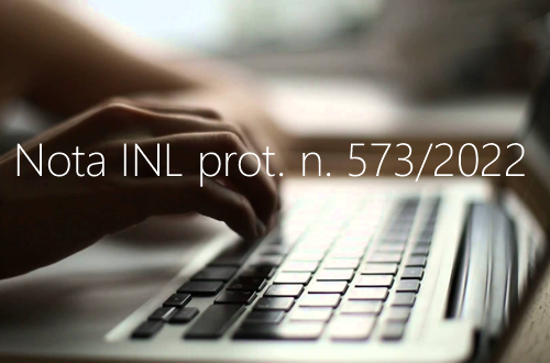 Nota INL prot n 573 del 28 marzo 2022 Nota INL prot n 573 del 28 marzo 2022