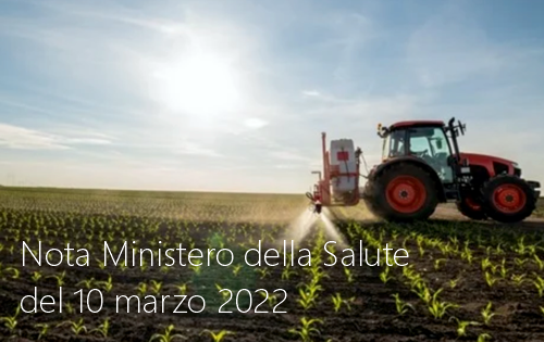 Nota Ministero della Salute del 10 marzo 2022 Nota Ministero della Salute del 10 marzo 2022