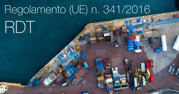 Regolamento UE n 341 2016 RDT Regolamento UE n 341 2016 RDT