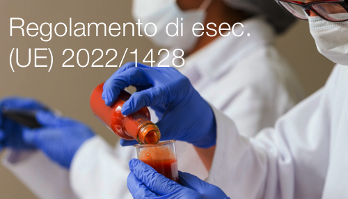 Regolamento di esecuzione UE 2022 1428 Regolamento di esecuzione UE 2022 1428