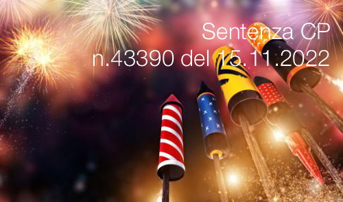 Sentenza CP n 43390 del 15 11 2022 Sentenza CP n 43390 del 15 11 2022