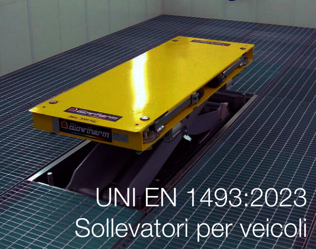 UNI EN 1493 2023 ollevatori per veicoli UNI EN 1493 2023 ollevatori per veicoli