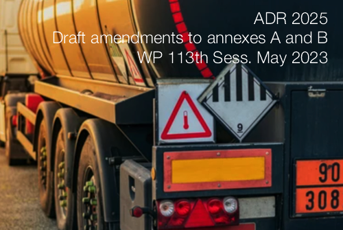ADR 2025 Draft amendments to annexes A and B WP 113th Sess May 2023 ADR 2025 Draft amendments to annexes A and B WP 113th Sess May 2023