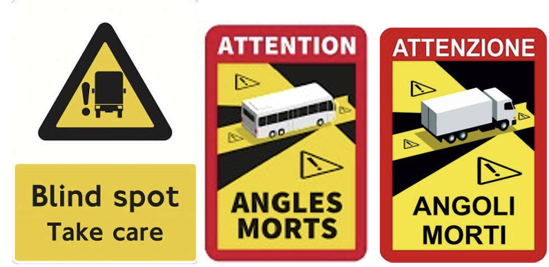 Adesivi angolo cieco Adesivi angolo cieco