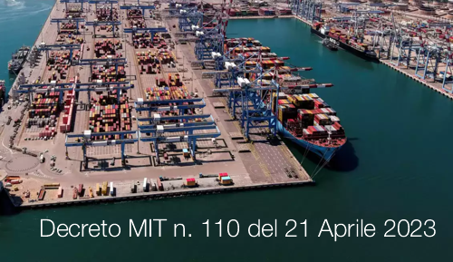 Decreto MIT n 110 del 21 Aprile 2023 Decreto MIT n 110 del 21 Aprile 2023