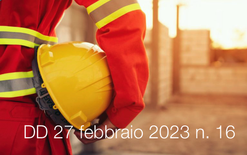 Decreto direttoriale 27 febbraio 2023 n 16 Decreto direttoriale 27 febbraio 2023 n 16