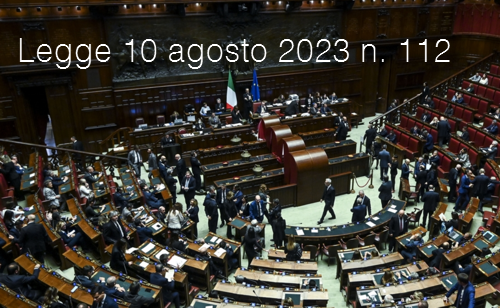 Legge 10 agosto 2023 n 112 Legge 10 agosto 2023 n 112