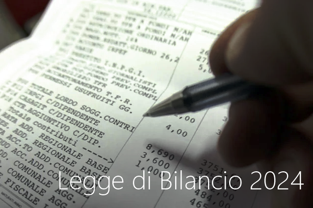 Legge di Bilancio 2024 Legge di Bilancio 2024