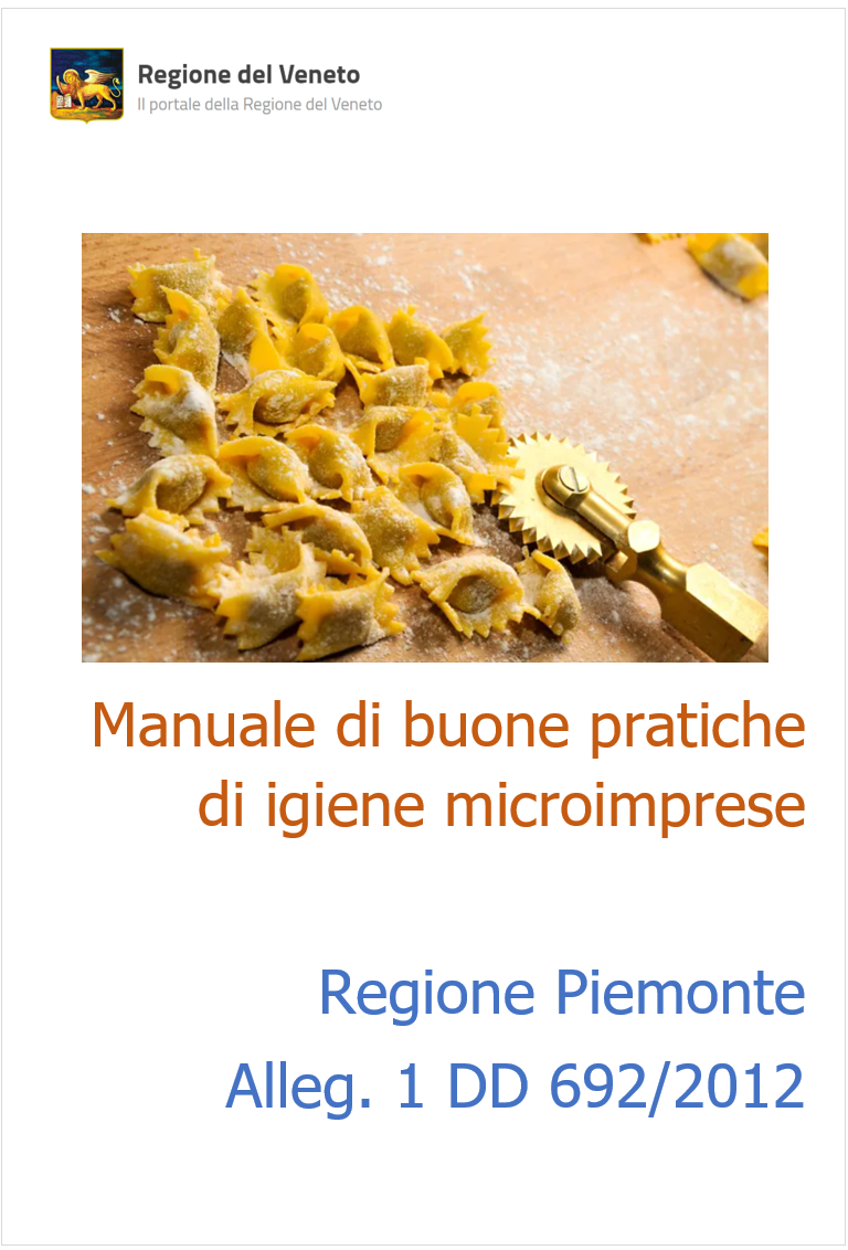 Manuale di buone pratiche di igiene microimprese RP Manuale di buone pratiche di igiene microimprese RP