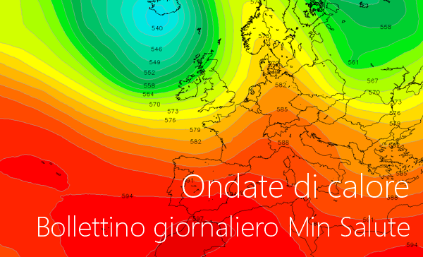 Ondate di calore Bollettino giornaliero Min Salute Ondate di calore Bollettino giornaliero Min Salute