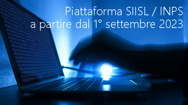 Piattaforma SIISL a partire dal 1 settembre 2023 Piattaforma SIISL a partire dal 1 settembre 2023