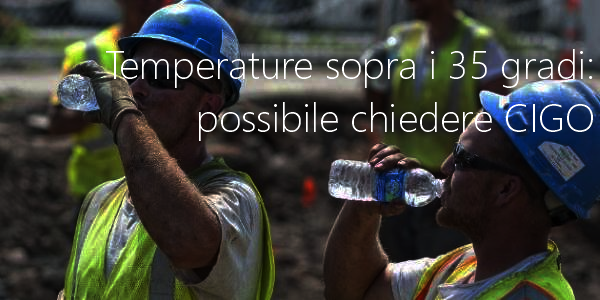 Temperature sopra i 35 gradi possibile CIGO Temperature sopra i 35 gradi possibile CIGO