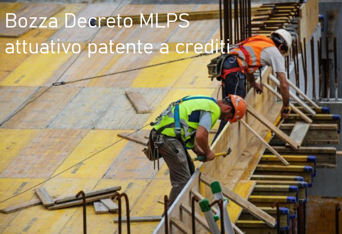 Bozza DM attuativo patente a crediti 10 07 2024 Bozza DM attuativo patente a crediti 10 07 2024