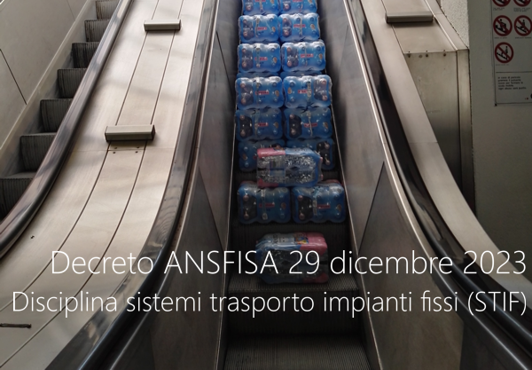 Decreto ANSFISA 29 dicembre 2023 Disciplina realizzazione apertura nuovi sistemi trasporto a impianti fissi STIF Decreto ANSFISA 29 dicembre 2023 Disciplina realizzazione apertura nuovi sistemi trasporto a impianti fissi STIF
