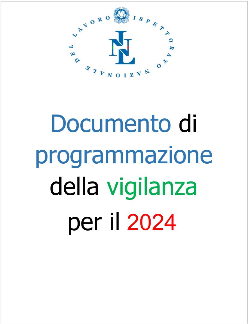 Documento di programmazione della vigilanza per il 2024 Documento di programmazione della vigilanza per il 2024