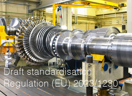 Draft standardisation Regulation EU 2023 1230 Regulation on machinery Draft standardisation Regulation EU 2023 1230 Regulation on machinery