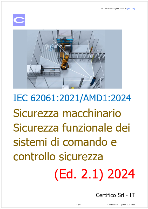 IEC 62061 2021 AMD1 2024 Ed 2 1 Rev 2 0 2024 IEC 62061 2021 AMD1 2024 Ed 2 1 Rev 2 0 2024