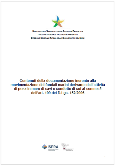 Indirizzi operatavi posa attivit in mare di cavi e condotte MASE Dic 2024 Indirizzi operatavi posa attivit in mare di cavi e condotte MASE Dic 2024